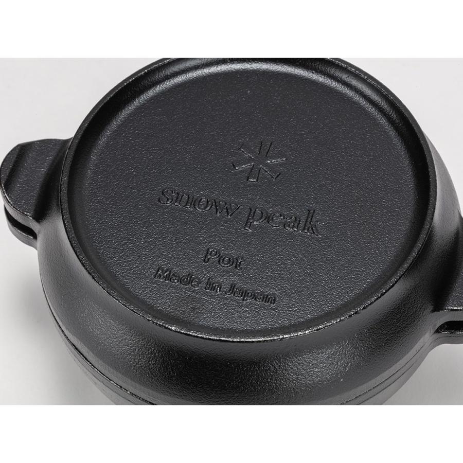 スノーピーク コロダッチポット (CS-501R) ／ ダッチオーブン ソロキャンプ 1合炊き 蓋単体でも使える 鋳鉄 スキレットの画像