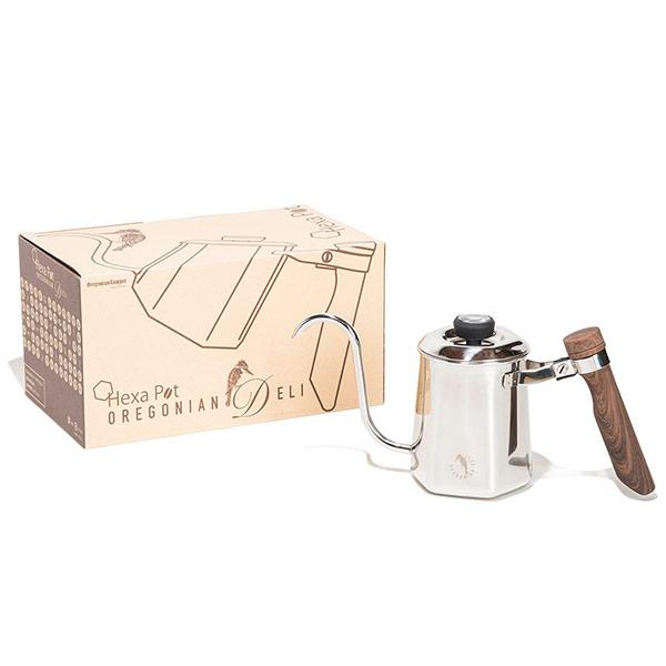 【特価・返品交換不可】オレゴニアンキャンパー ヘキサポット シルバー (ODP-2014) ／ ケトル やかん コーヒー ドリップポット 温度計付き 600ml | Oregonian Camper | 07