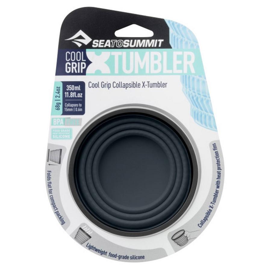 シートゥーサミット Xタンブラー クールグリップ (ST84036) ／ コップ カップ マグ 350ml 登山 キャンプ 折り畳み コンパクト 計量目盛り スタッキング