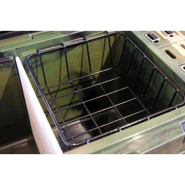 ディーライト アイスランドク−ラーボックス45QT ／ ハードクーラー 42L キャンプ 釣り バーベキュー 長時間保冷 まな板兼仕切り板 カゴ付きの画像