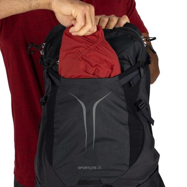 オスプレー スポーツライト25 (OS56317) ／ バックパック 25L 通気性 メッシュ背面 ハイドレーション対応 ヒップベルト フロントポケット サイドポケットの画像