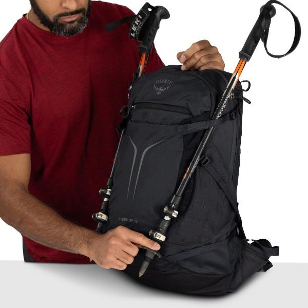 オスプレー スポーツライト25 (OS56317) ／ バックパック 25L 通気性 メッシュ背面 ハイドレーション対応 ヒップベルト フロントポケット サイドポケットの画像