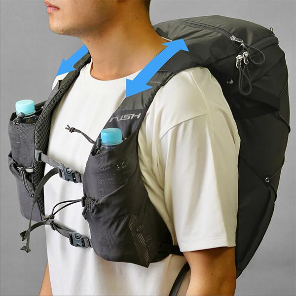 パーゴワークス ラッシュ 20 (RP304) ／ トレランパック 19L トレイルランニング ストレッチメッシュ 軽量 ファストハイク 山岳レース 登山｜basecamp-jp｜06