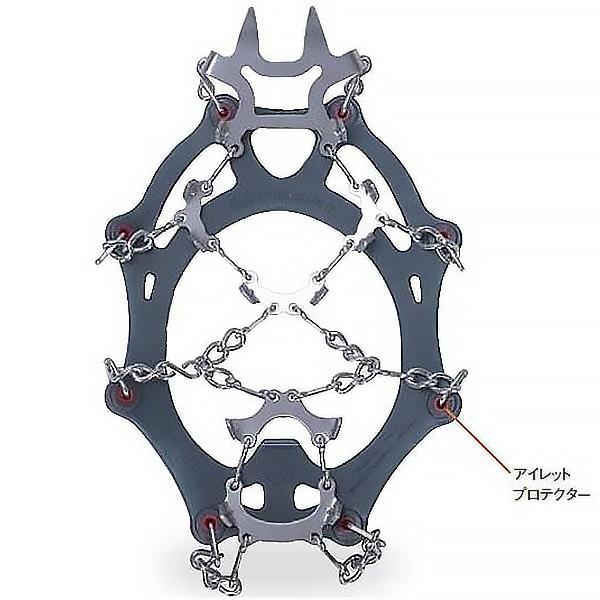 スノーライン チェーンセンウルトラ L (SL87UES004) ／ チェーンスパイク 登山 10本爪 前爪 ラバーバンド ケース付き 冬の低山 夏の雪渓 残雪期 などに｜basecamp-jp｜02