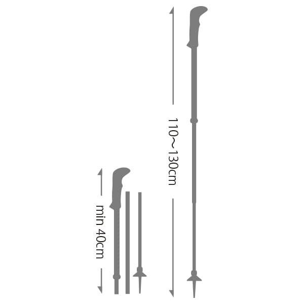 レキ マカルーFXカーボン (1300480) ／ トレッキングポール 登山 三つ折り 110-130cm 軽量 折りたたみ コンパクト収納｜basecamp-jp｜03