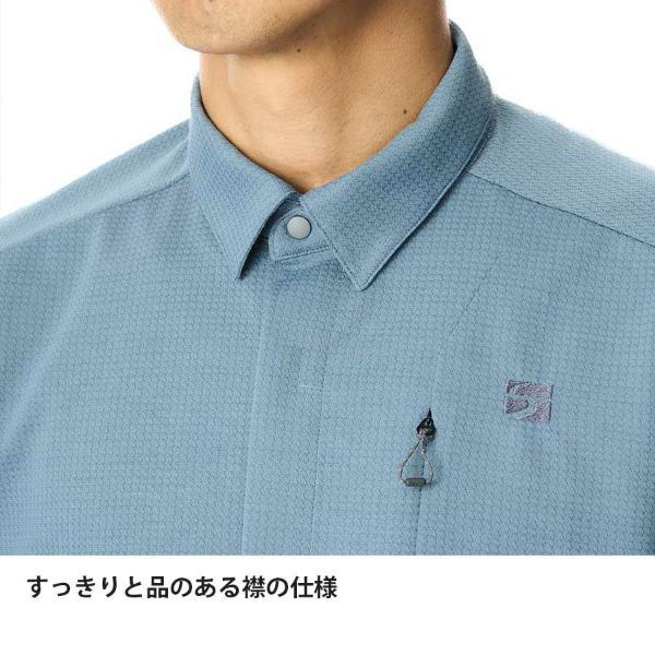 ファイントラック ラミースピンニットシャツ メンズ (FMM1601) ／ 山シャツ 登山 普段着にも ストレッチ 吸汗速乾 胸ポケット ニット素材の画像