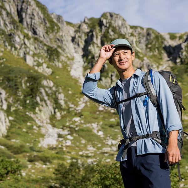 ファイントラック ラミースピンニットシャツ メンズ (FMM1601) ／ 山シャツ 登山 普段着にも ストレッチ 吸汗速乾 胸ポケット ニット素材の画像
