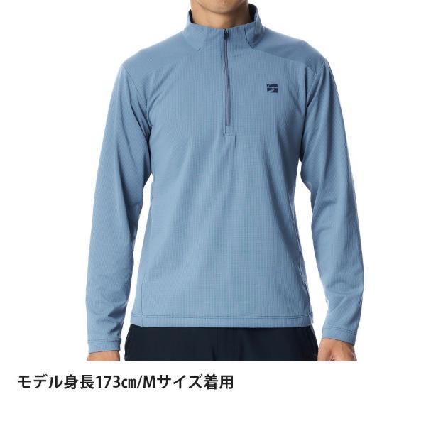 ファイントラック ドラウトクアッドジップネック メンズ (FMM1123) ／ ベースレイヤー 登山 化繊 吸汗速乾 UVカット ストレッチ 抗菌 防臭の画像