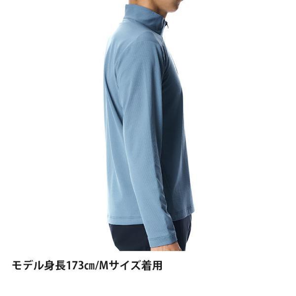 ファイントラック ドラウトクアッドジップネック メンズ (FMM1123) ／ ベースレイヤー 登山 化繊 吸汗速乾 UVカット ストレッチ 抗菌 防臭の画像