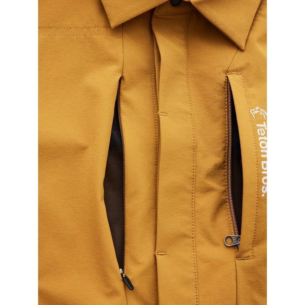 【特価・返品交換不可】●ティートンブロス ランシャツ ユニセックス (TB231-51M) / ソフトシェルシャツ 登山 キャンプ ベンチレーション ストレッチ 撥水加工の画像