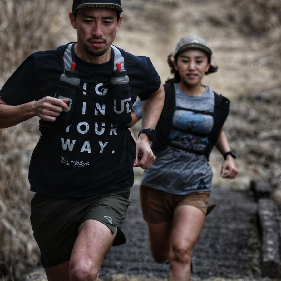 マイルストーン　ランニングパンツ XS Natty Shorts 5_inch Sumi Black | アウトドアブランド