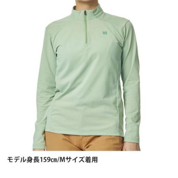 ●ファイントラック ドラウトクアッドジップネック レディース (FMW1123) ／ ベースレイヤー 登山 吸汗速乾 UVカット 日焼け防止 ニット生地 軽量の画像