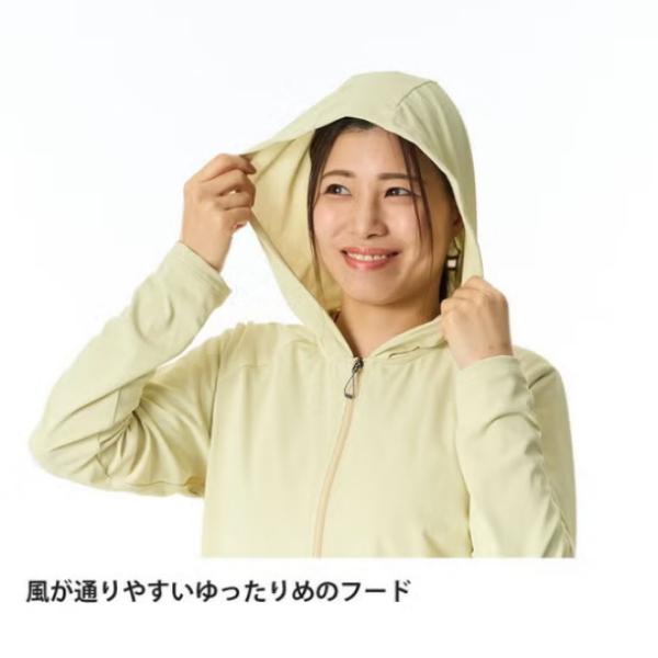 ファイントラック ドラウトシェードフルジップパーカー レディース (FMW1900) ／ 遮熱パーカー UVカット 吸汗速乾 通気メッシュ フーディ ベースレイヤーの画像