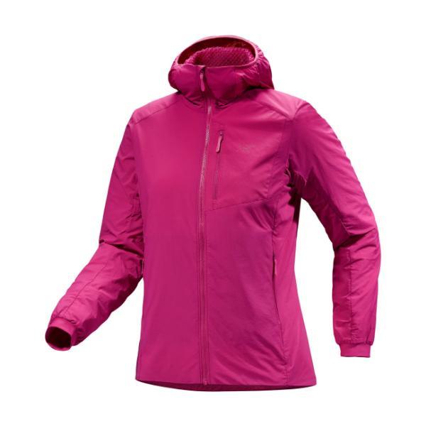 アークテリクス レディース フーディー ブラウン×ピンク 切り替えデザイン ARC'TERYX（アークテリクス） 【特価・返品交換不可】アークテリクス