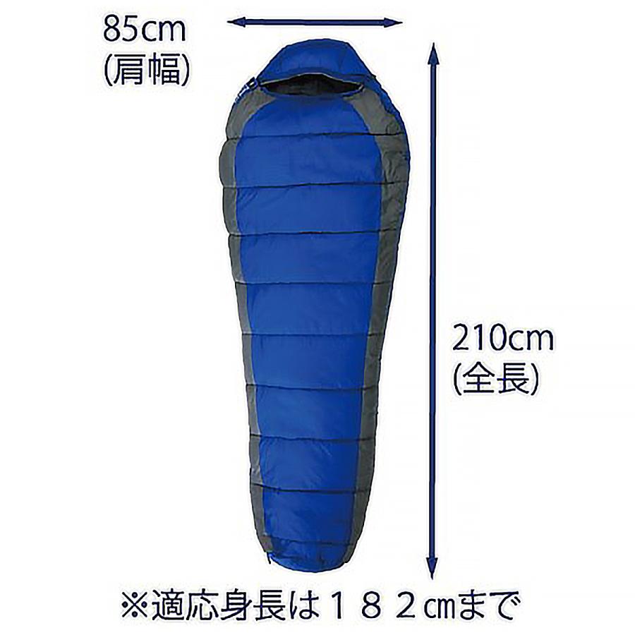 イスカ パトロール 600 (1171) ／ 化繊シュラフ キャンプ 2度まで マミー型寝袋 3シーズン 撥水 コンパクト テント泊 車中泊 ベーシック | ISUKA | 02