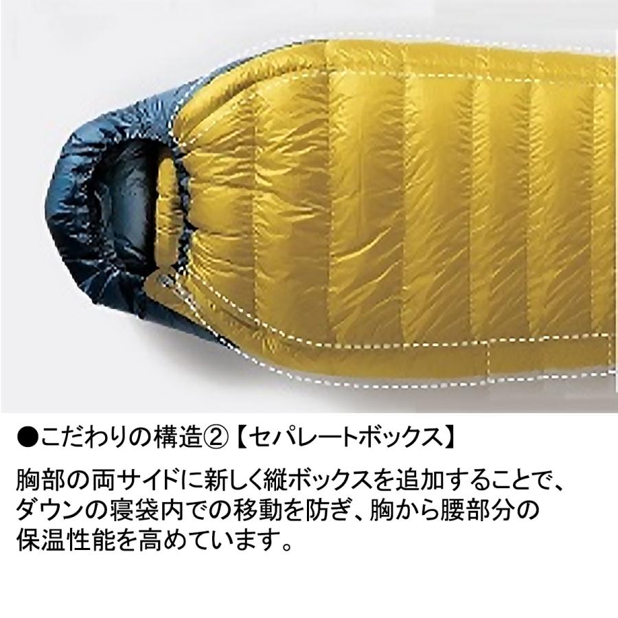 イスカ エア ドライト 480 (1476) ／ ダウンシュラフ 登山 キャンプ -6度まで マミー型 3シーズン 撥水 750FP テント泊 車中泊 | ISUKA | 03