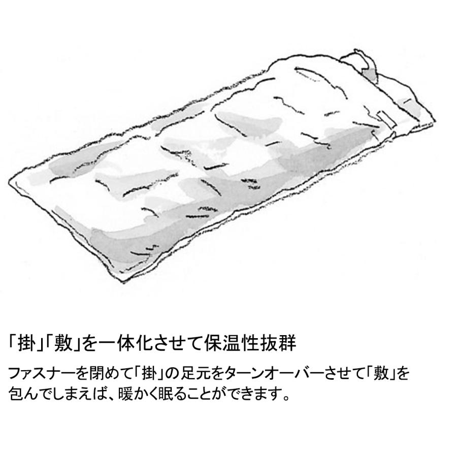 【特価・返品交換不可】スノーピーク セパレートオフトンワイド 700 (BDD-103) ／ ダウンシュラフ キャンプ 車中泊 2度まで 3シーズン 封筒型 フルオープン 連結 | snow peak | 10
