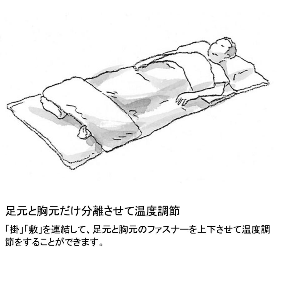 【特価・返品交換不可】スノーピーク セパレートオフトンワイド 700 (BDD-103) ／ ダウンシュラフ キャンプ 車中泊 2度まで 3シーズン 封筒型 フルオープン 連結 | snow peak | 08