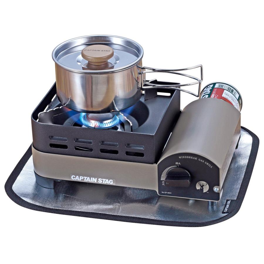 CAPTAIN STAG アウトドアカセットコンロ 2バーナー
