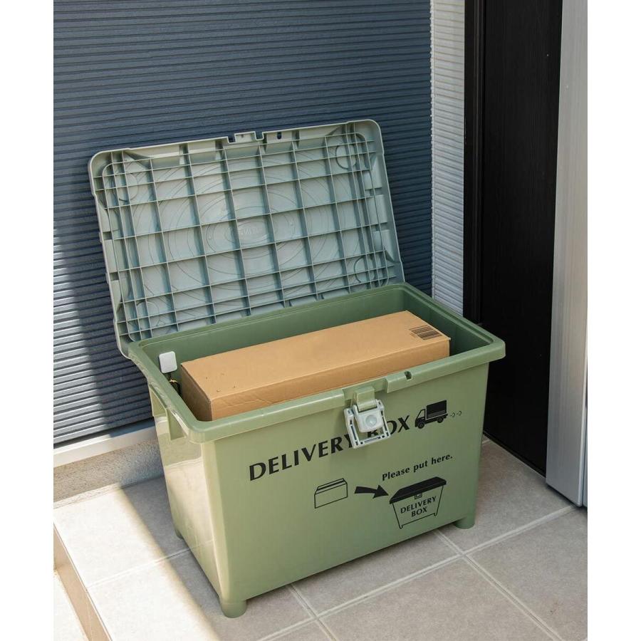 【在庫有・即納】平和工業 デリバリーボックス ダークグレー 宅配ボックス 外寸幅60.5×奥行40.5×高さ43.5cm 宅配 置き配 | 平和工業 | 03