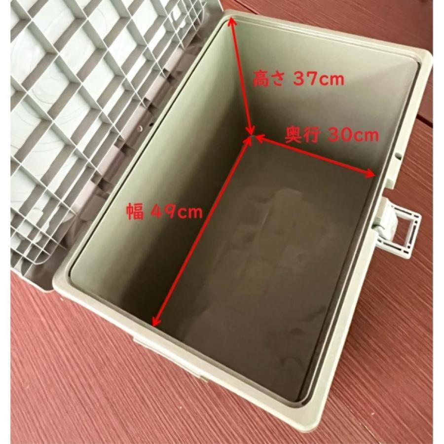 【在庫有・即納】平和工業 デリバリーボックス ダークグレー 宅配ボックス 外寸幅60.5×奥行40.5×高さ43.5cm 宅配 置き配 | 平和工業 | 07