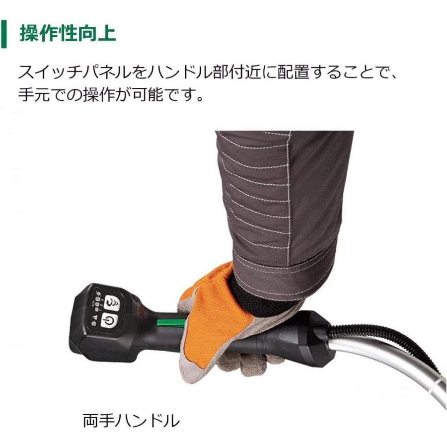 36v、18v対応HiKOKI コードレス刈払機 バッテリー式 動作確認済み HiKOKI（ハイコーキ） 【在庫有・即納】【予備バッテリー付き】HiKOKI