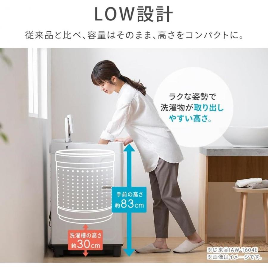 在庫有・即納】アイリスオーヤマ 洗濯機 6.0kg ホワイト ITW-60A01-W 