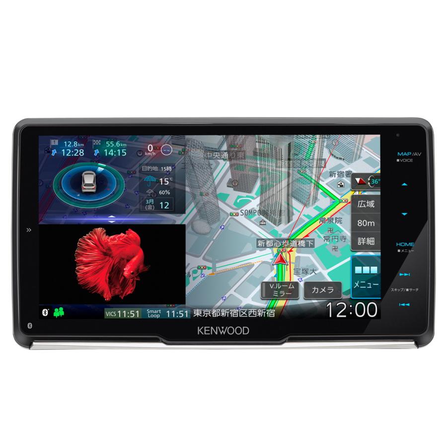 KENWOOD(ケンウッド) カーナビ フルセグ9V型フローティングモデル MDV 