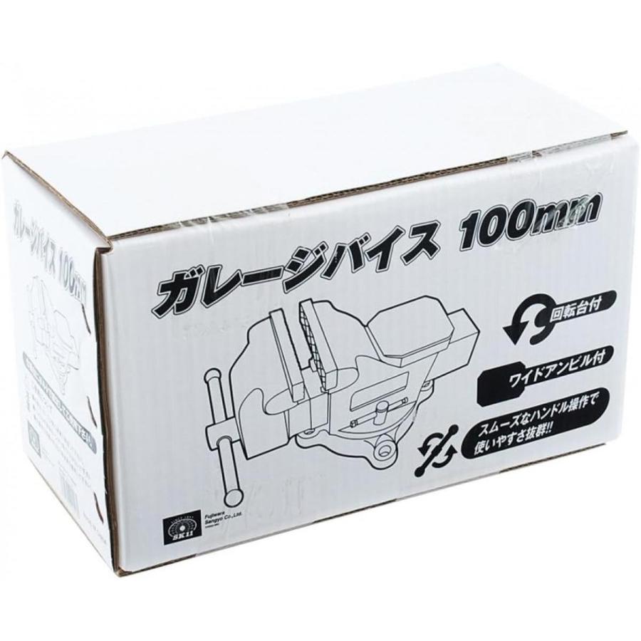 SK11 ガレージバイスバイス 万力 マンリキ まんりき 回転台付き 100mm :4977292221139:BASE CAMP 8 ...