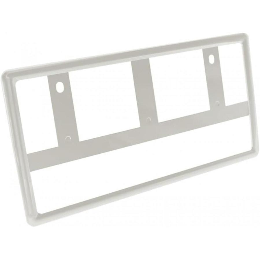 槌屋ヤック 車外用品 ナンバーフレーム ホワイト PF-402 新基準対応品
