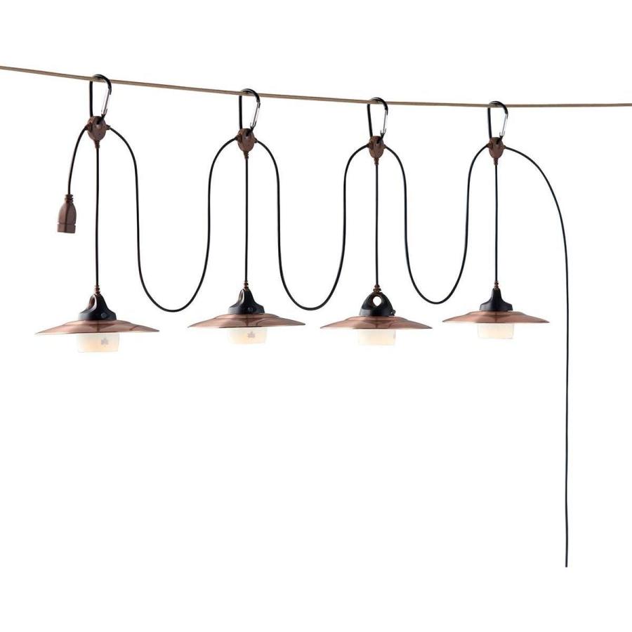 ロゴス LOGOS USBシェードランタン 4連デコレーションライト LOGOS