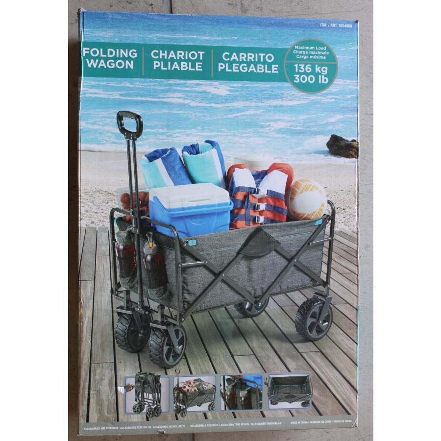 【開封済み・未使用・外箱傷等有り】レジャー、部活、スポーツの用具運搬に！ マックスポーツ 折り畳みワゴンXL Mac Sports