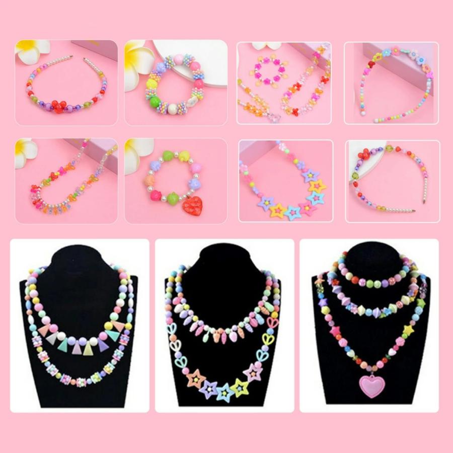 アクセサリー ビーズ キット プレゼント ラッピング済み 大容量 ビーズ