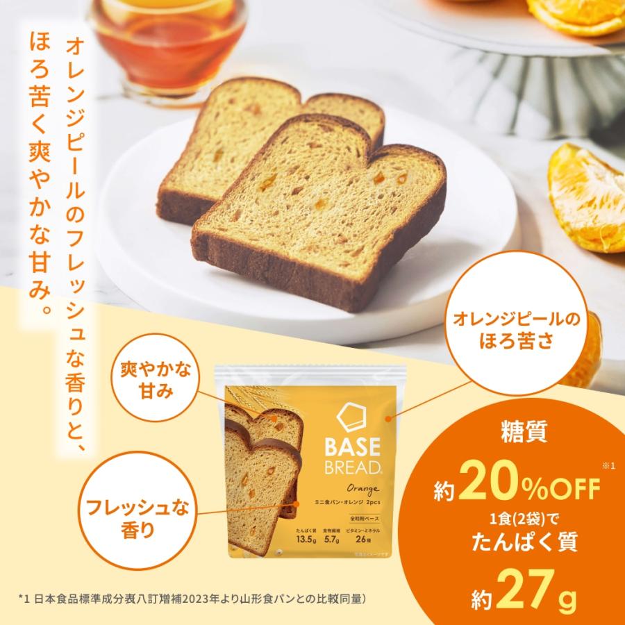 BASE FOOD（ベースフード） ベースブレッド ミニ食パンオレンジ 40袋