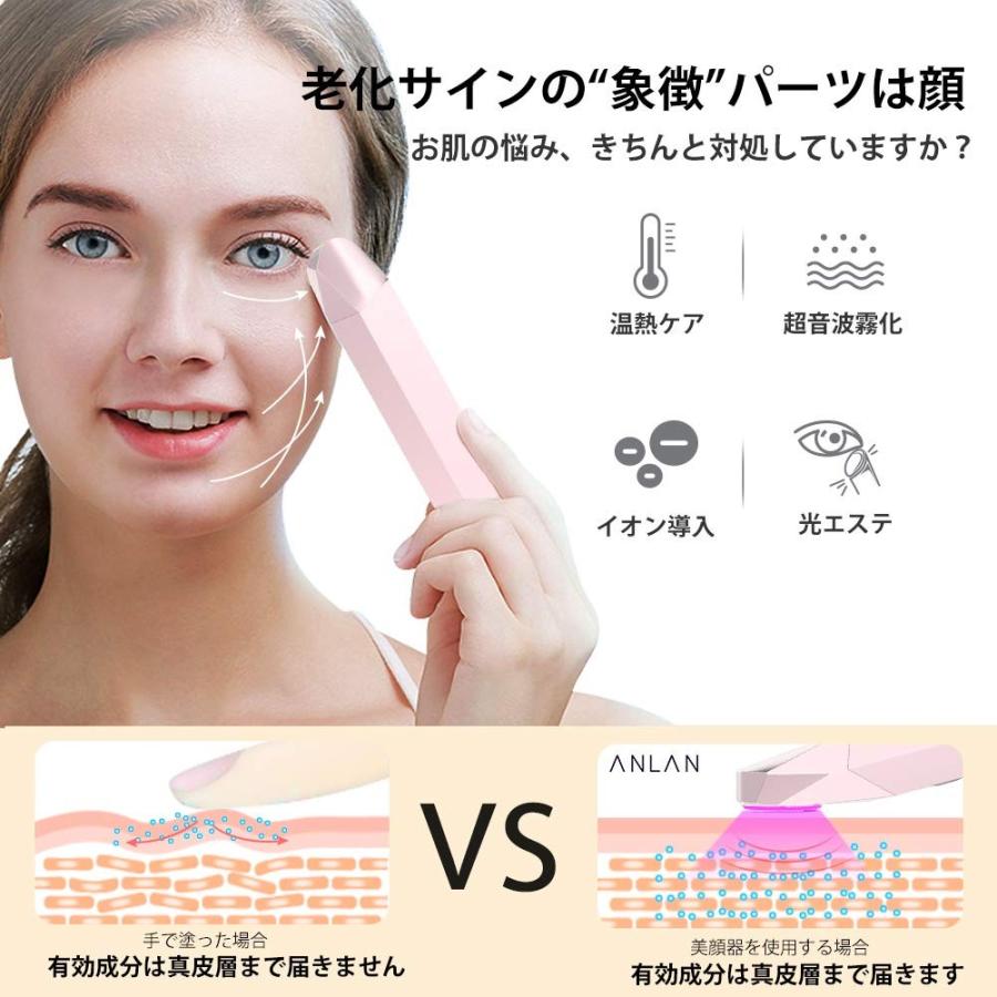 目元ケア 美顔器 超音波 イオン導入 目元エステ 温熱ケア 光エステ 超音波美顔器 300万回毎秒 超音波振動 超音波 Anlan 1241439 Baselab 通販 Yahoo ショッピング