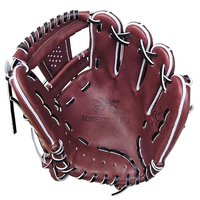 あすつく RYU 野球用 硬式用 グラブ 内野用 G5型 内野手用 Ｗブラウン RYU-G5 ryu25ss | ブランド登録なし | 01
