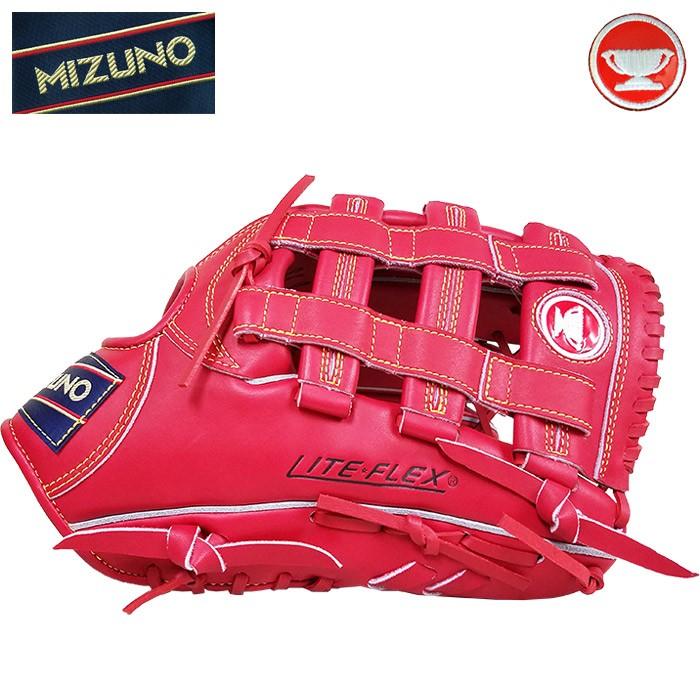 MIZUNO 復刻赤カップ ベースマン、赤カップ完全限定ミズノ復刻軟式グラブ。70〜80年代