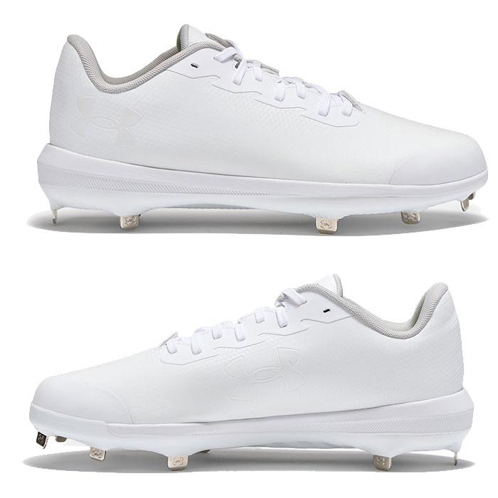 UNDER ARMOUR（アンダーアーマー） あすつく 野球用 金具スパイク 白