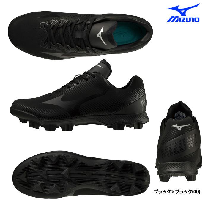 MIZUNO ミズノ 野球用 ポイントスパイク 白スパ 3E ウエーブ