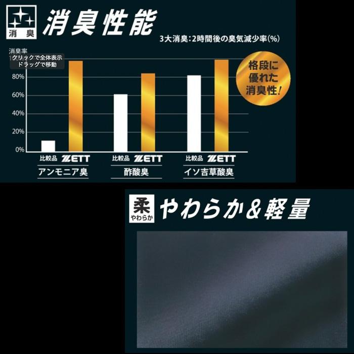 ZETT アンダーシャツ 丸首 長袖 コンプレッション フィジカルコントロール クルーネック BPRO800C zet20ss | ゼット | 12