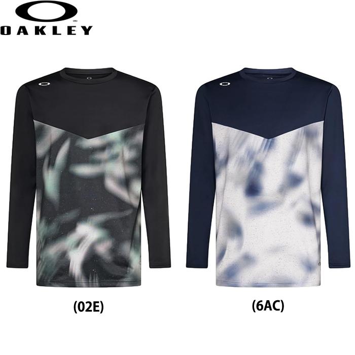 OAKLEY 長袖シャツ 2枚セット XL ホワイト ブラック！ OAKLEY（オークリー） あすつく 限定 アンダーシャツ ロングTシャツ