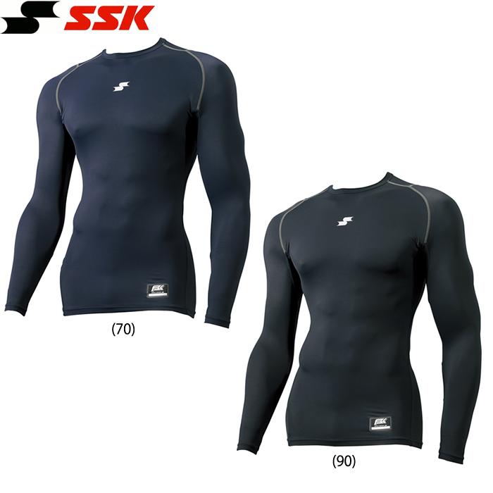 あすつく SSK アンダーシャツ 接触冷感 長袖 ローネック ひんやりフィット SCBE021LL ssk21ss 2022cool | エスエスケイ（スポーツ用品）