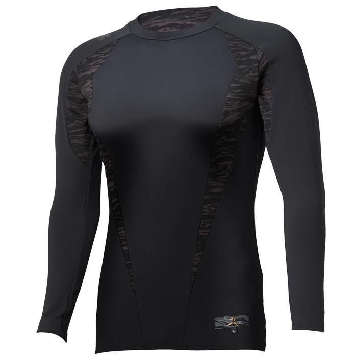 大谷コレクション デサント 長袖 丸首 アンダーシャツ 裏起毛 カモフラ柄 リラックスFit STD-656 des17fw | DESCENTE | 01