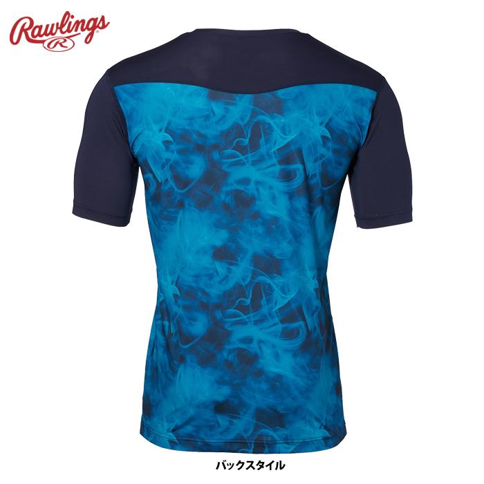 ローリングス ストレッチアンダーシャツ 半袖 Tシャツ ゴーストスモーク ASU14S02 raw24ss | Rawlings | 05