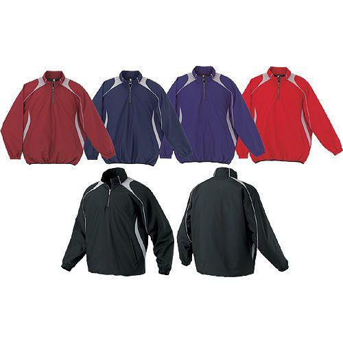 DESCENTE（デサント） 中綿入り 長袖 ハーフジップ ウインドジャケット
