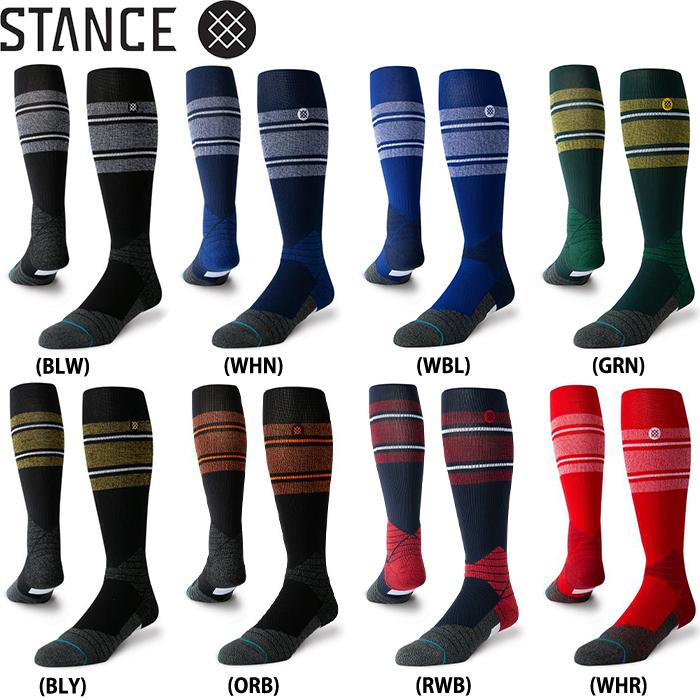 STANCE あすつく スタンス 野球用 カラーソックス 試合用 MLB
