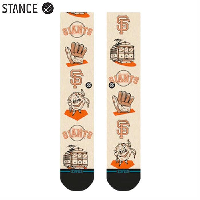あすつく STANCE スタンス カジュアルソックス クルーソックス サンフランシスコ・ジャイアンツ MLB公認 SF LOCAL CREW UNISEX A556A25SFL sta25ss | STANCE