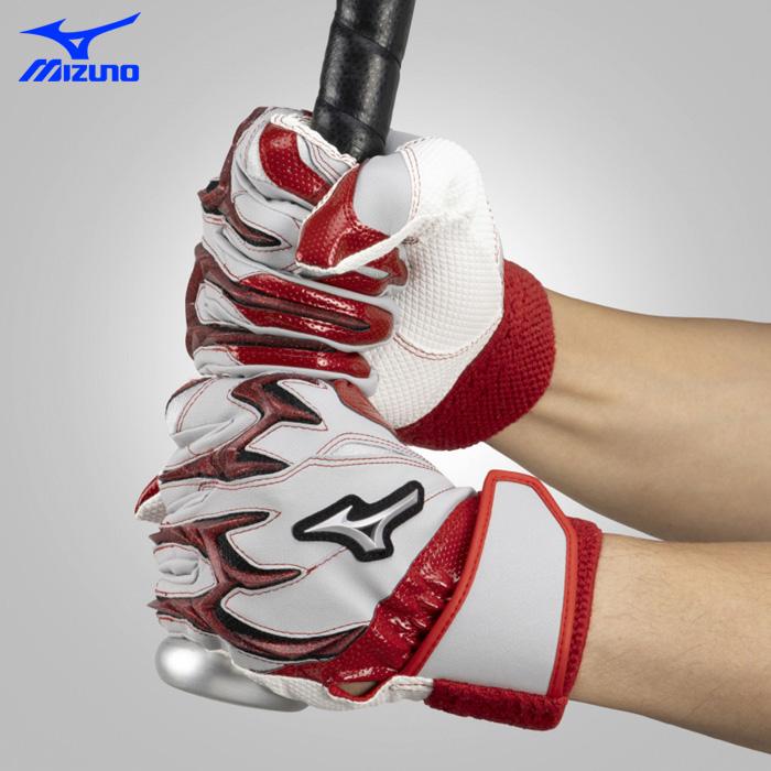MIZUNO（ミズノ） あすつく 野球用 バッティング手袋 シリコンパワー