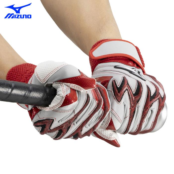 MIZUNO（ミズノ） あすつく 野球用 バッティング手袋 シリコンパワー