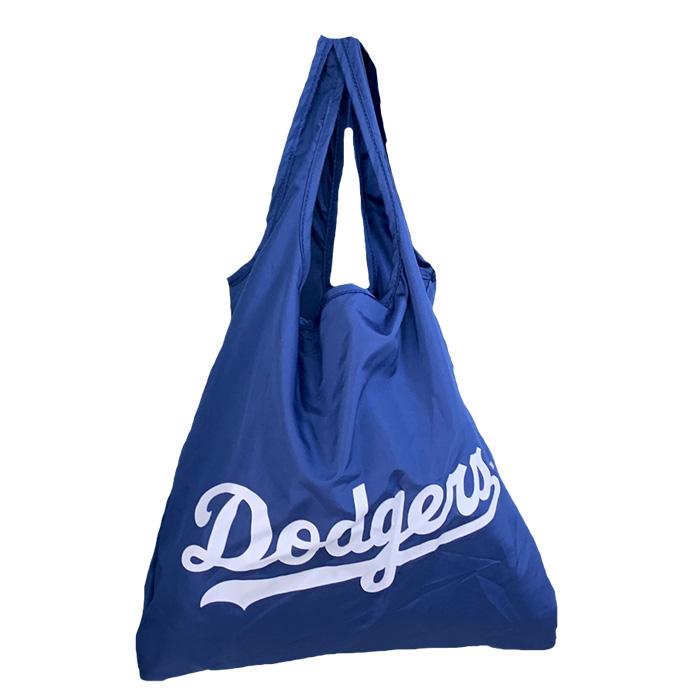 あすつく イーカム エコ バッグ ミニキャップ収納付き MLB ドジャース